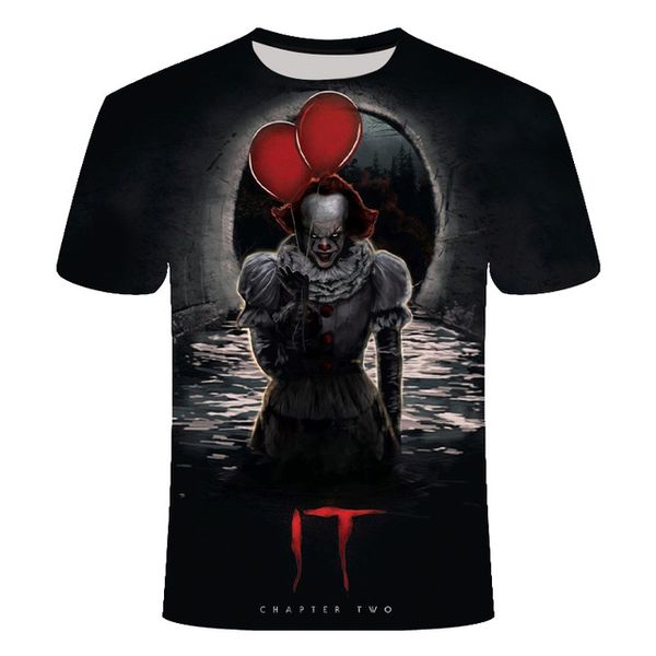 

horror movies it clown freddy jason murderers film annabelle 3 3d print shirts anime horror plus size men clothing