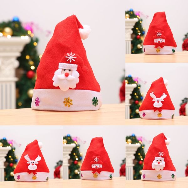 

luminous christmas sale christmas hat decorative children and children stickers with lights luminous cartoon snowman elk hat 6ex83