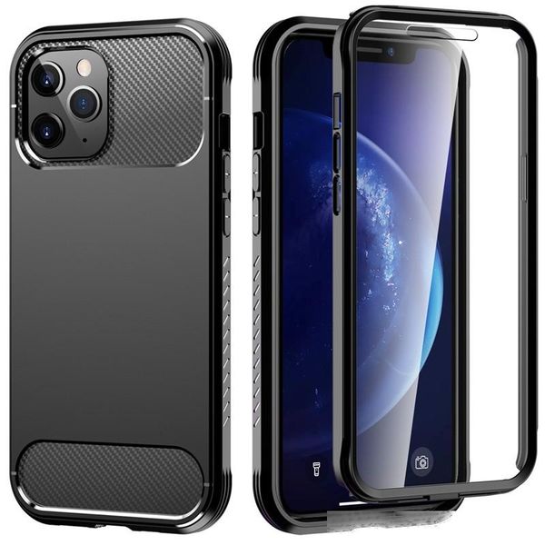 

for iphone 12 case dual layer hard pc soft tpu protective cover black business phone case for iphone 12 pro max