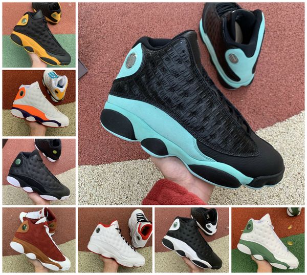 

new 13 flint bred chicago lucky green playground mens basketball shoes 13s island green phantom reverse he got game melo dmp sneakers us7-12