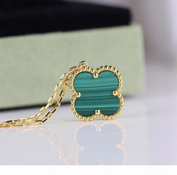 

роскошное качество цветок ожерелье кулон с природой зеленого малахита в 18k золото не покрыло не увядает и не изменить цвет женщины венчания, Silver