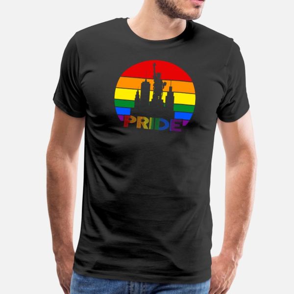 

pride lgbt color flag america liberty shirt t shirt men designer cotton size s-3xl pictures famous basic summer family shirt