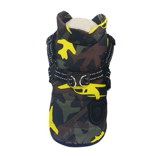 

zipper closure dog clothes with reflective strip pet jacket winter warm fashion