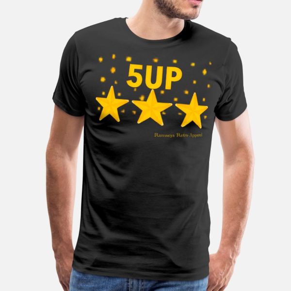 

ramseys 5 up stars t shirt men create 100% cotton size s-3xl vintage crazy basic spring vintage shirt