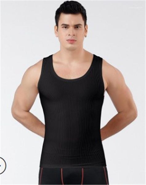 

casual pure color o neck slim clothing fashion fitness mens underwear mens designer tank sport, White;black