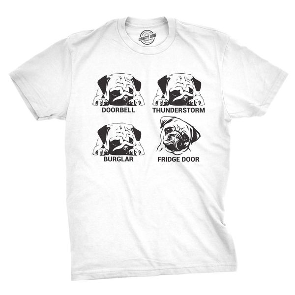 

mens pug faces t shirt funny dog lover gift perfect new pug present 2019 summer men new custom printed t shirts