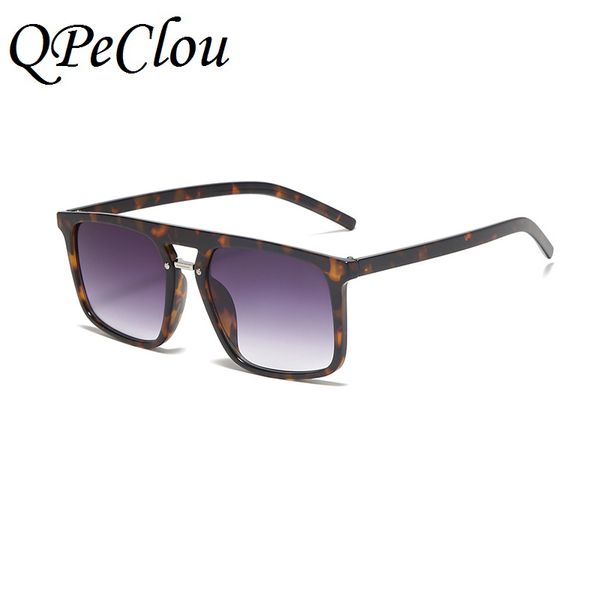 

qpeclou 2020 new retro oversized square sunglasses women brand designer vintage big frame sun glasses men fashion plastic shades, White;black