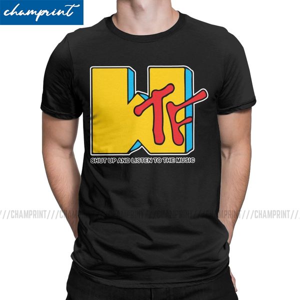 

mtv wtf t shirts men's cotton awesome t-shirt beavis and butthead 90s funny music cartoon bb tee shirt short sleeve summer