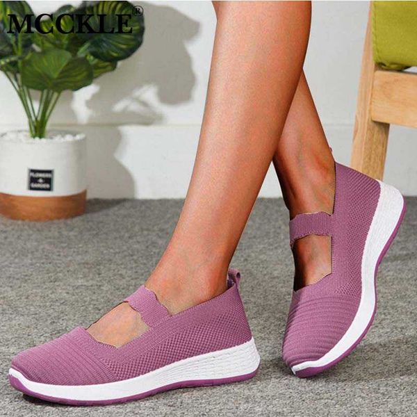 

women flats knitted shoes elastic band slip on ladies casual walking sneakers loafers breathable female 2020 autumn fashion, Black