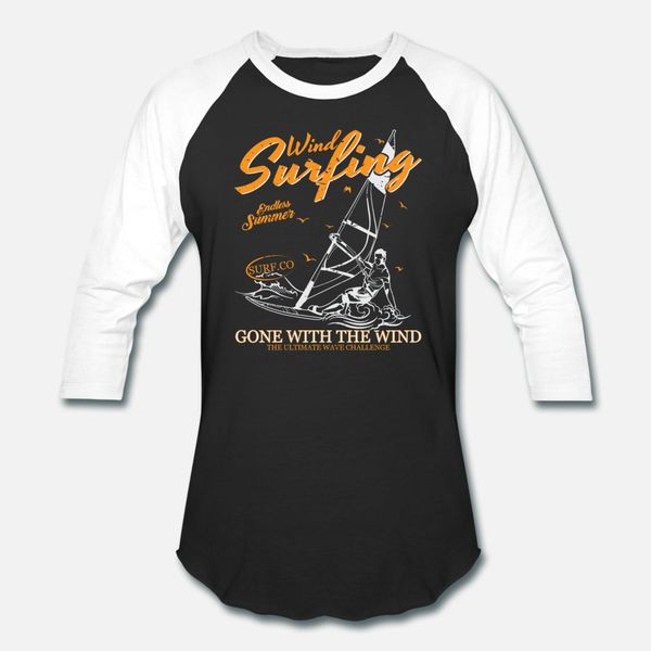 

windsurfing t shirt men personalized cotton round neck solid color anti-wrinkle comfortable summer natural shirt