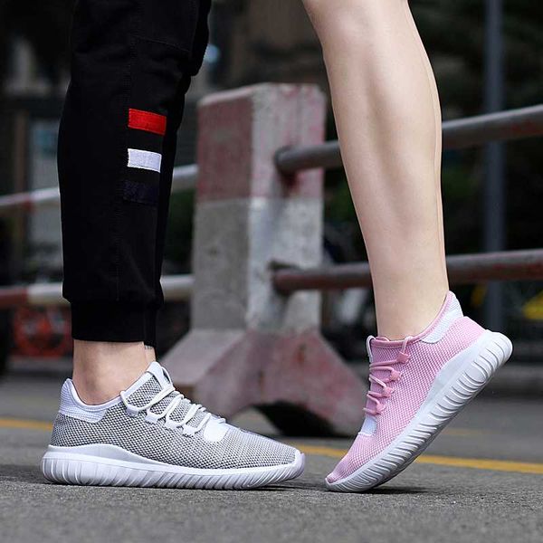 

men women sneakers outdoor jogging trainers knit chaussure knit breathable stability sports doom plr shoes