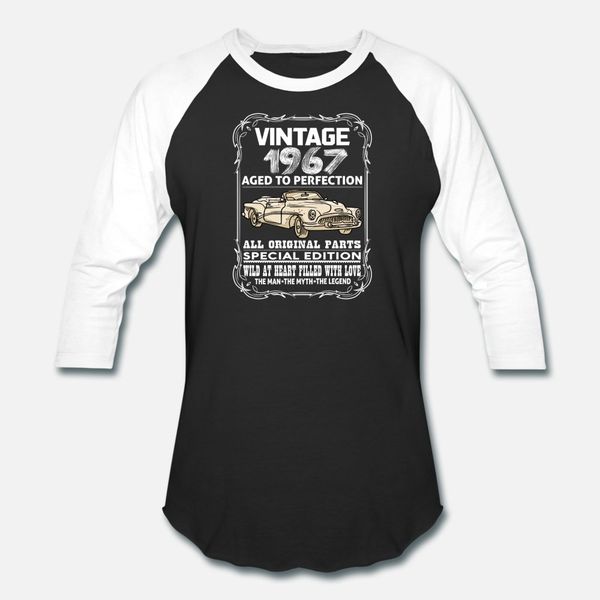 

vintage 1967 aged to perfection t shirt men printing tee shirt s-xxxl fit authentic summer letters shirt