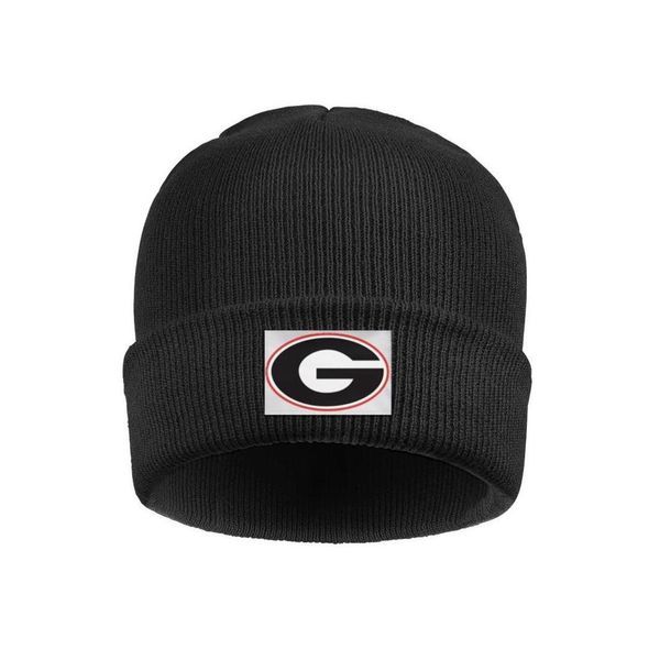 

fashion georgia bulldogs logo slouch beanie hats cuffed plain cruel georgia bulldogs football white round football gay pride rainbow, Blue;gray