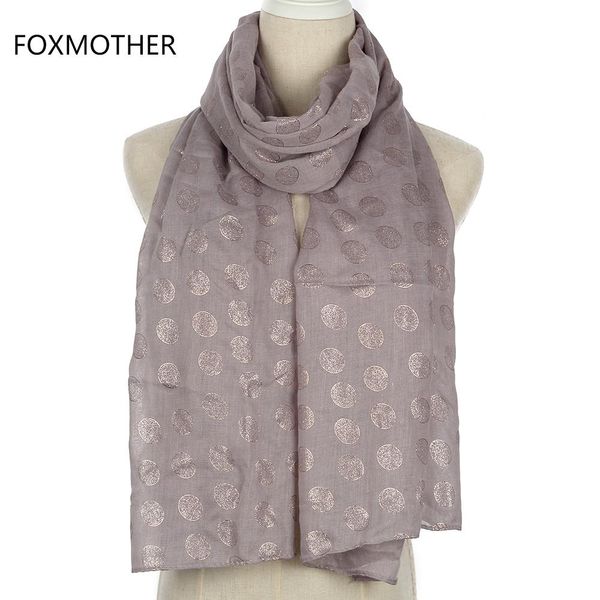 

foil scarf womens wrap for fashion shopping long online dot new foxmother grey gold wdvtx ce2007, Blue;gray