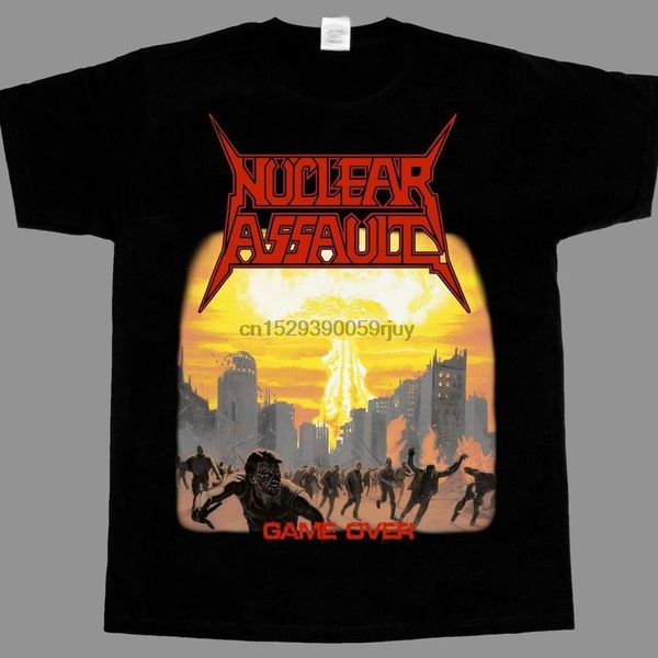 

nuclear assault game over black short sleeve t shirt
