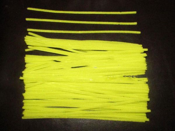 

творческое искусство ручной работы chenille трубы желтый синели творческий 12" craft 30см материалы 500unit очистители стебель stems для дет