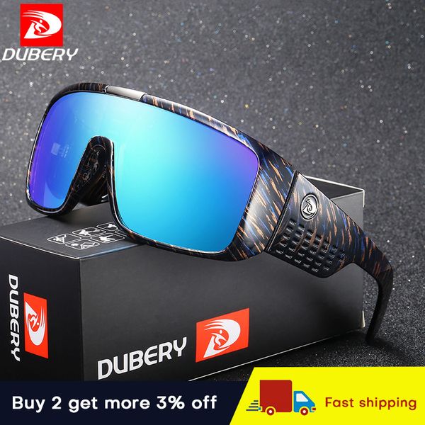 

dubery fashion polarized sun glasses outdoor sports glasses men women windproof sunglasses goggles uv400, White;black