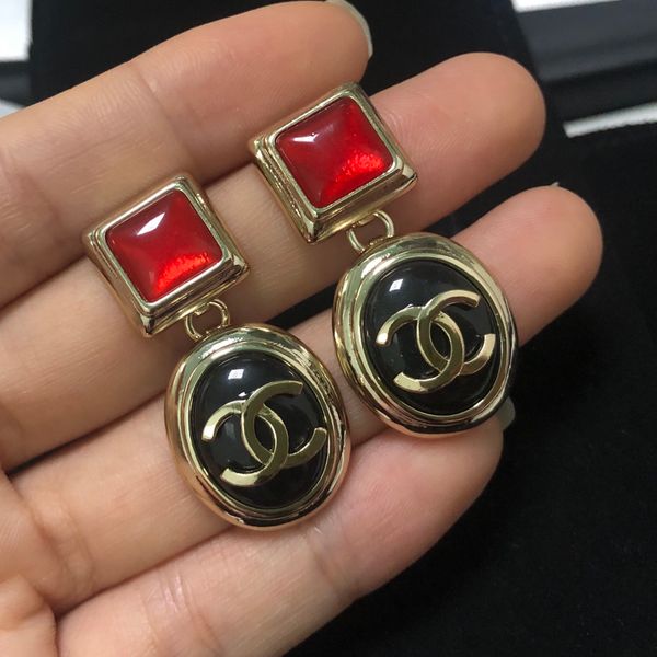 

luxury designer earrings famous letter women ear stud exquisite charming luxury earring fashion jewelry with original xx155, Golden