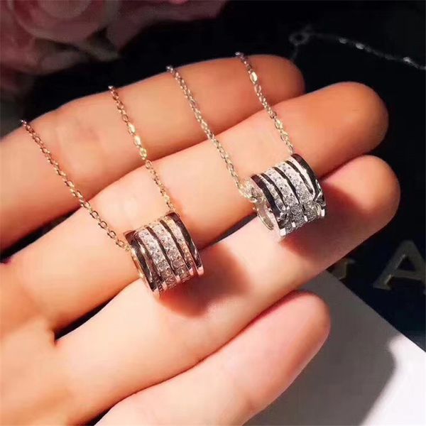 

high-quality, never-fading ring pendant necklace, classic micro-label, gift for girlfriend holiday jewelry, Silver