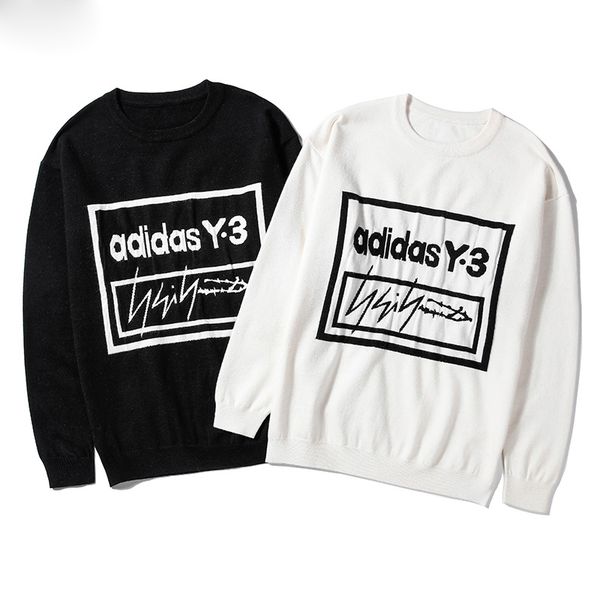 

2020 fashion men's round neck sweater fashion men women casual sweater pullover long sleeve embroidered letter, Black;brown