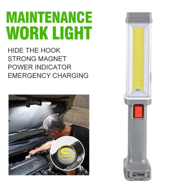 

72 led work usb rechargeable magnetic torch lightweight easy carrying led lamp for outdoor camping