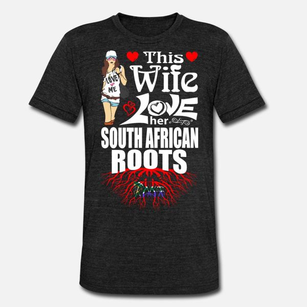 

this wife loves her south african roots t shirt men character 100% cotton s-3xl kawaii cute breathable summer outfit shirt