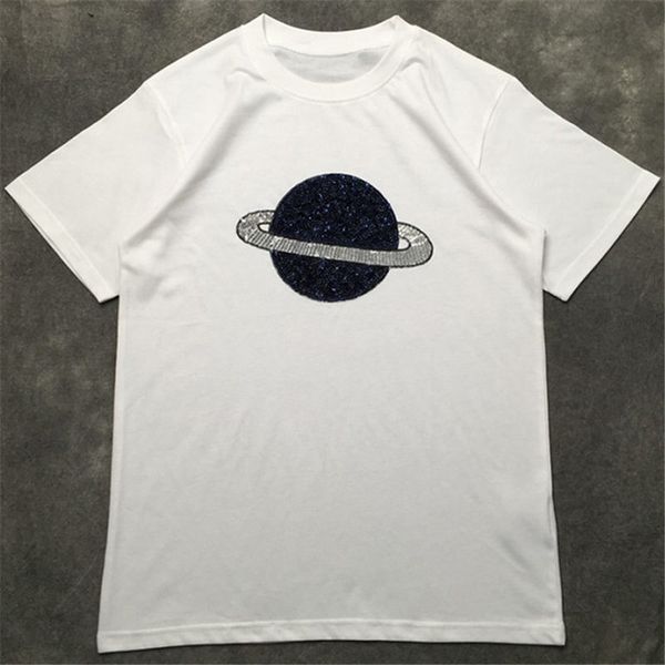 

fashion mens t shirt 2020 famous street planet printed couples pullover polos short sleeve shirts men women style hip hop tee, White;black
