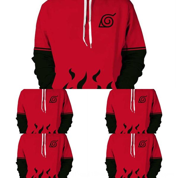 

riman classic naruto fashion 3d printing hooded cosplay animation surrounding riman classic naruto fashion 3d printing hooded sweater cospla, Black