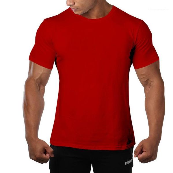 

quick dry мужской одежда повседневная мода homme одежда мужская лето сплошной цвет tshirts шеи экипажа с коротким рукавом, White;black