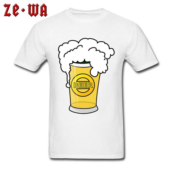

illustration foamy beer party men tshirts 100% cotton shirt normal brand short sleeve tee-shirts for men new