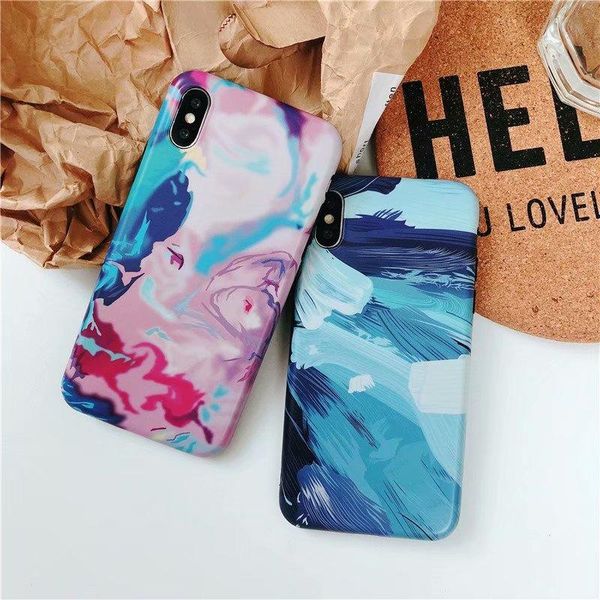 

cgjxsdirt -scratches imd popular tpu soft phone case paint cell phone cases for iphone x iphone 6s 6 7 8 plus skin cover case
