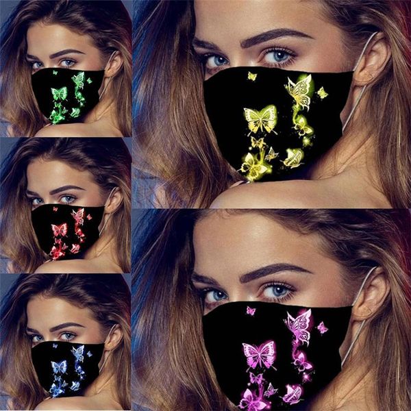 

Fashion Butterfly Face Mask Breathable Dust-proof Summer Sunscreen Masks Personality Printing Cycling Mask Designer Masks free DHL shipping2