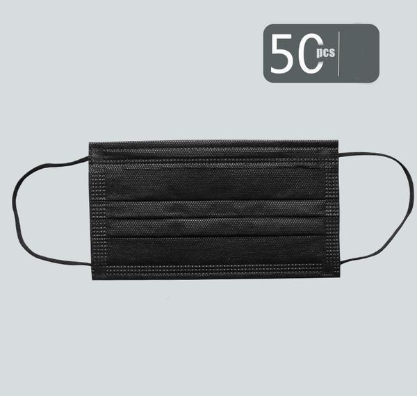 

masks non mask facial protective woven earloop disposable layers anti-dust 3 white face black pink sweet07 vmycc