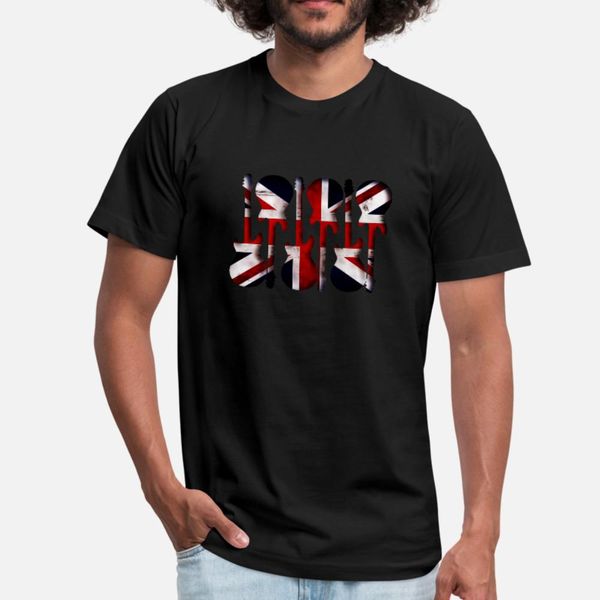 

british flag guitar art t shirt men designs cotton plus size 3xl natural fitness funny spring pattern shirt