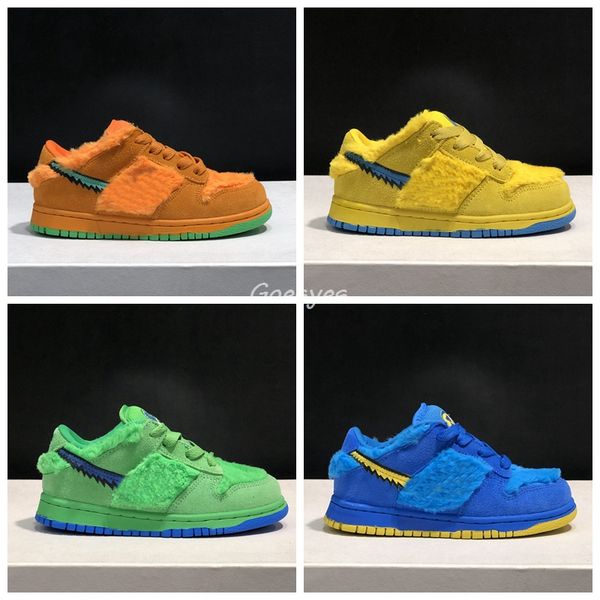 

2020 grateful sb dunk dead bear big kids designer shoes for baby children boys girls dunks trainers sports sneakers running shoes size 24-35