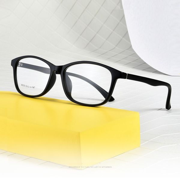

w-142 men eyewear glasses frame tr90 full frame elastic paint classic women spectacle myopic optical prescriptoin glasses, Black