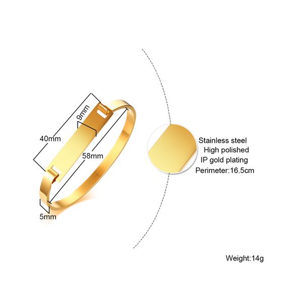 

RUIYI winter arrival fashion jewelry for women birthday gift 6mm Simple no allergic square Bracelet single style