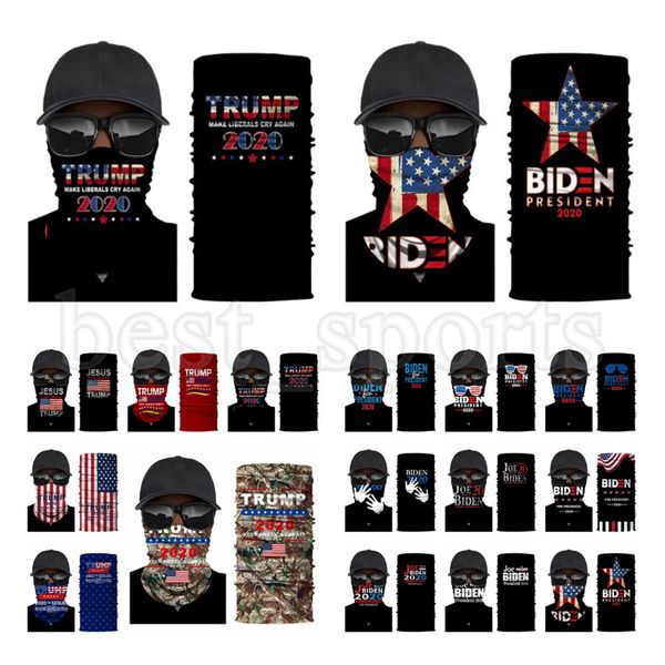 

trump face mask 2020 us flag protective mask outdoor cycling bandana headband president trump biden election masks magic scarf cyz2722, Blue;black