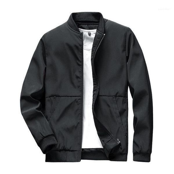 

autumn coat mens casual slim stand collar outerwear men zipper jacket fashion men's business jackets solid spring, Black;brown