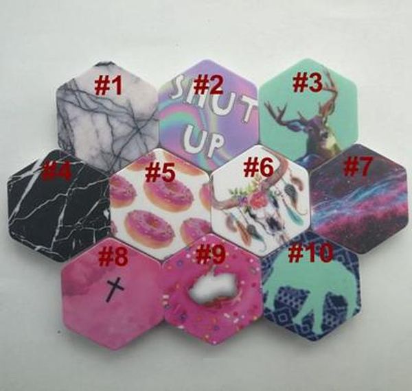 

creative expandable hexagon shape grip holder universal cell phone holder with 1,000 designs 3m glue 360 rotation grip phone stand dhl