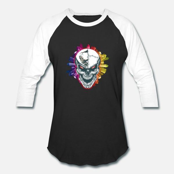 

skull city muticolor design t shirt men personalized 100% cotton s-3xl family anti-wrinkle authentic summer vintage shirt