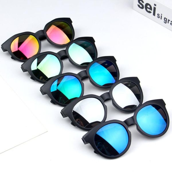 

frosted korean children's sunglasses polarized sunglasses boys girls sun glasses silicone safety glasses gift for children hot, White;black