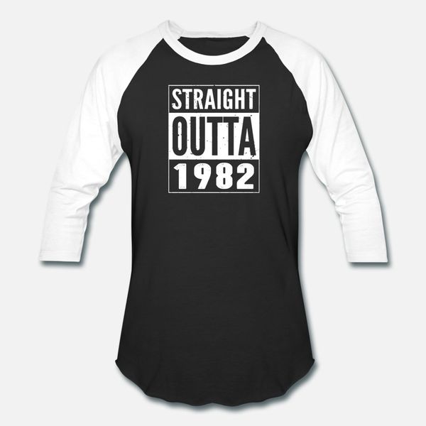 

1982 t shirt men designs short sleeve round collar slim fitness humor spring autumn leisure shirt