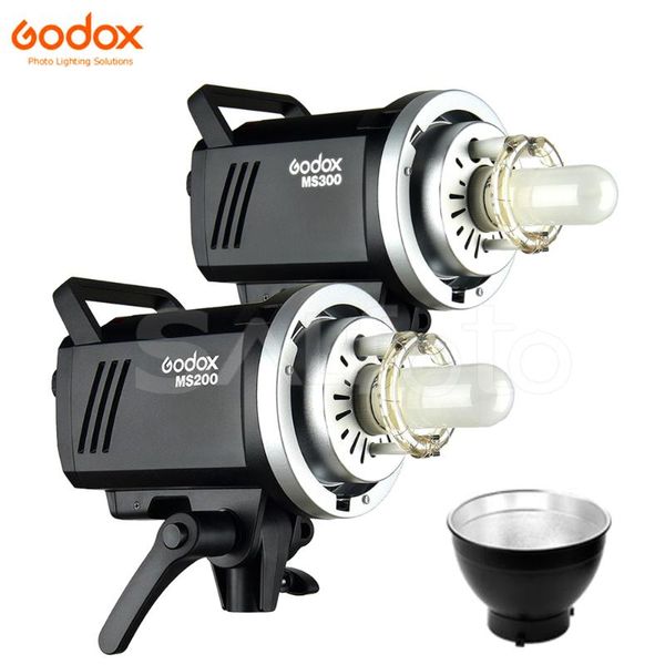 

godox ms300 300ws / ms200 200ws studio flash light ms compact 2.4g built-in wireless p strobe bowens pgraphy lighting
