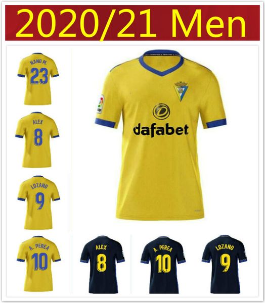 

2020 кадис трикотажные изделия футбола cádiz cf 20 21 lozano alex bodiger хуан кала camiseta ascenso liga santander де футбол рубашки футбол, Black;yellow