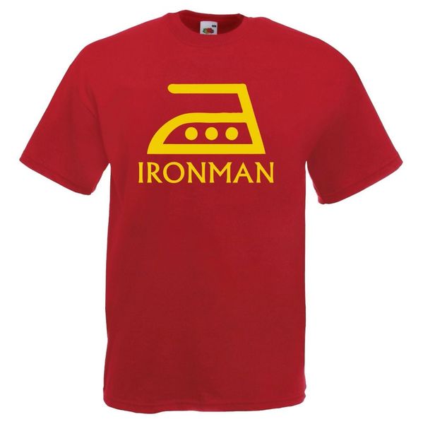 

men t shirt 2019 summer male o-neck mens red & yellow iron man t-shirt funny geeky superhero spoof gift for himmen t shirts