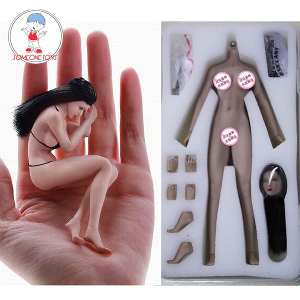 

tbleague 1/12 female body figure with head sculpt phmb-t01 suntan/pale color action figurine dolls collection model toys