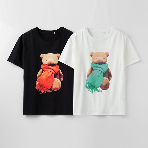 

fashion bear tee mens t shirts men women new mo t shirt mens clothing short sleeve tshirt women s-2xl, White;black