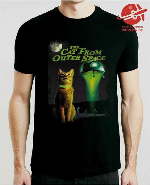 

cat from outer space movie t-shirt s-3xl retro cult sci-fi printed tee shirt