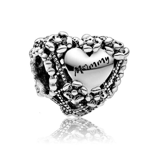 

mommy charms for women girl mom gift adapting original pandora bracelet & necklace bangle accessories diy jewelry, Bronze;silver